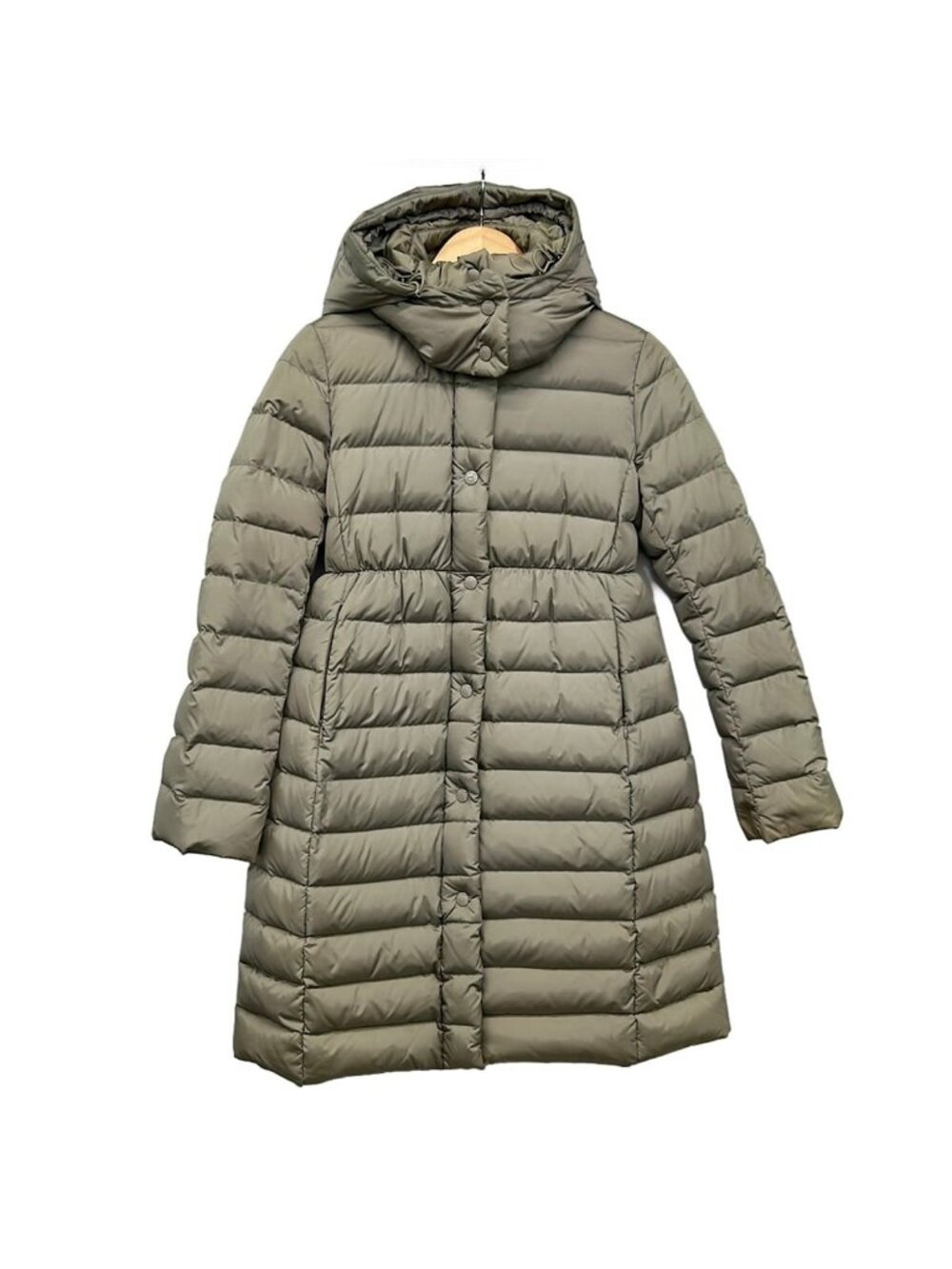 Moncler Down Coat XS Adoxa Khaki 00